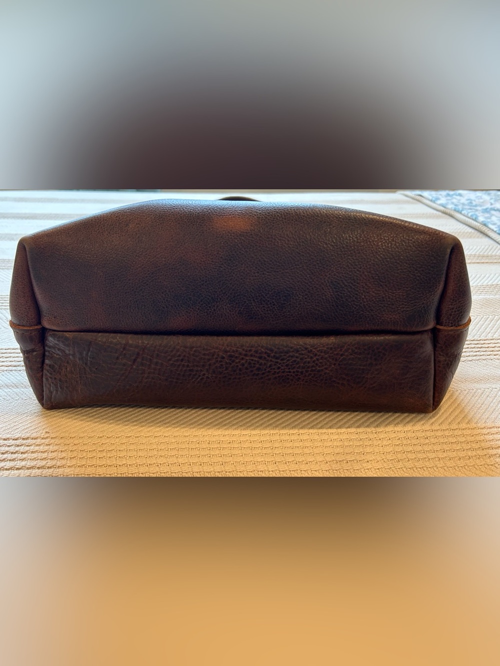 Portland Leather Goods Crossbody Tote in Cold Brew pebbled leather - Picture 7 of 16